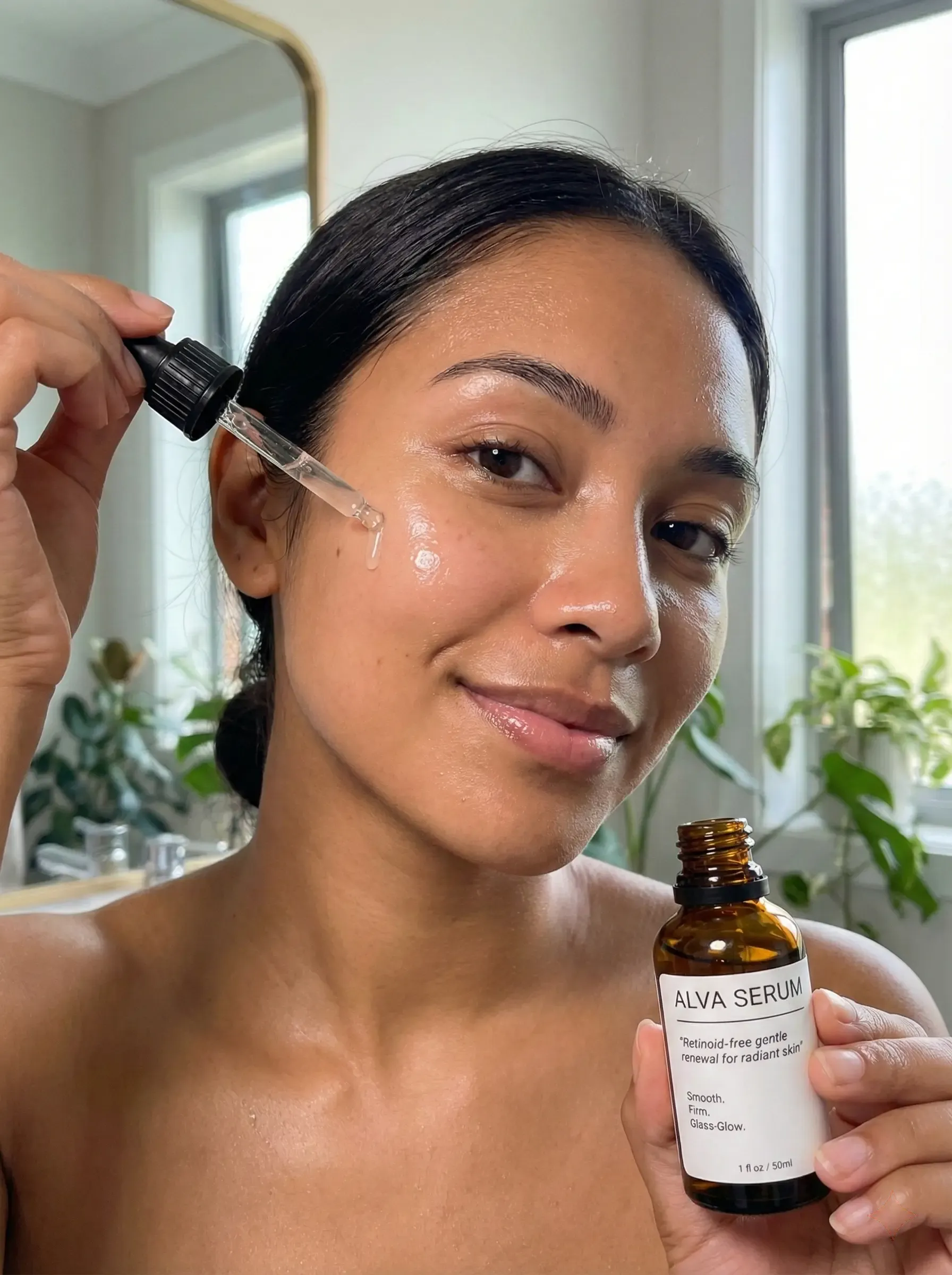 Tekstur serum di kulit